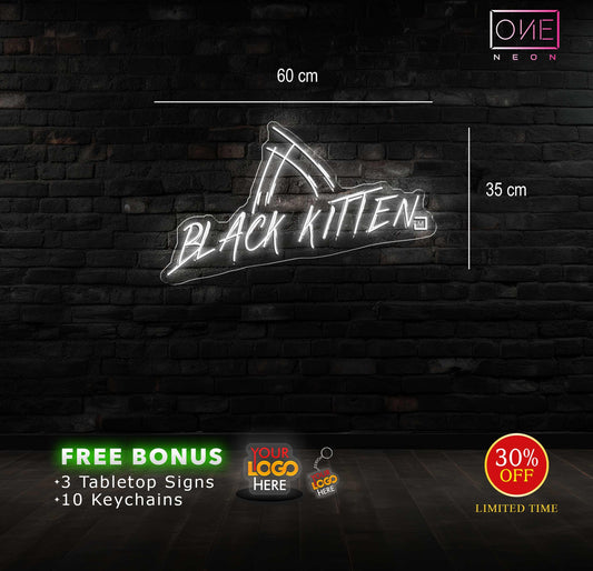 Black Kitten | LED Neon Sign