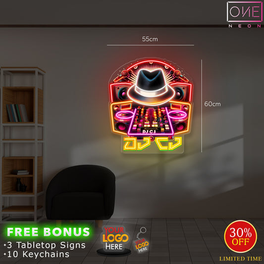 DJ LOGO | LED Neon Sign