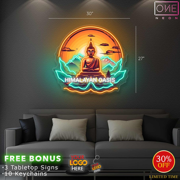 HIMALAYAN OASIS | LED Neon Sign (waterproof)