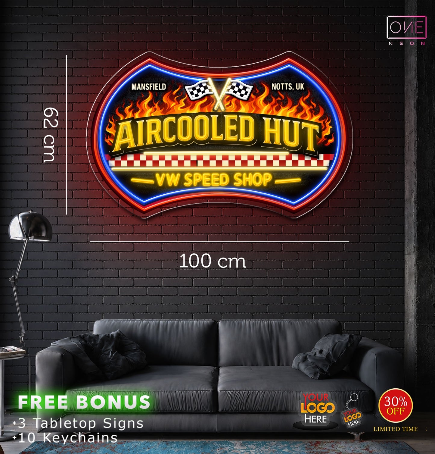 AIRCOOLED HUT  | LED Neon Sign