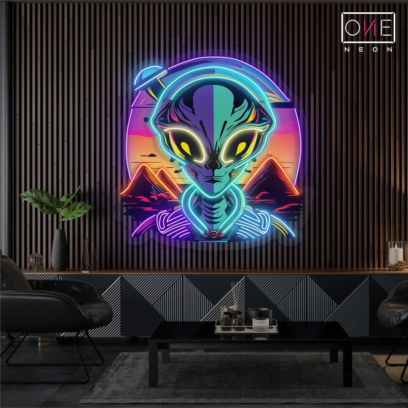 Enseigne néon LED "Mystic Alien Encounter"