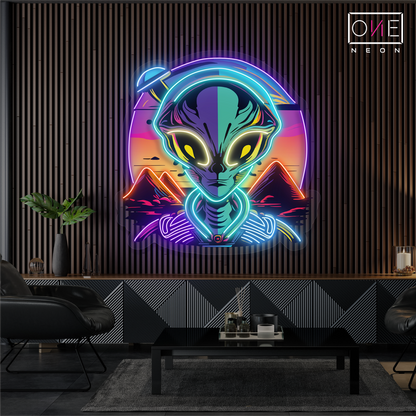 Enseigne néon LED "Mystic Alien Encounter"