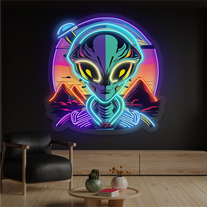 Enseigne néon LED "Mystic Alien Encounter"