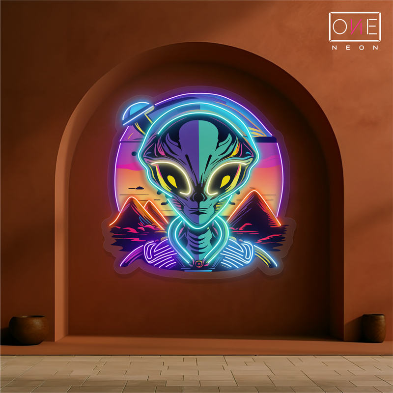 Enseigne néon LED "Mystic Alien Encounter"