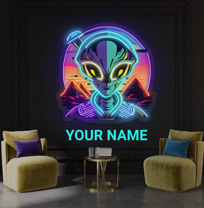 Enseigne néon LED "Mystic Alien Encounter"