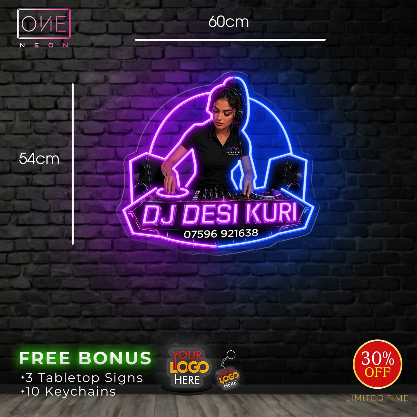 DJ DESI KURI | LED Neon Sign