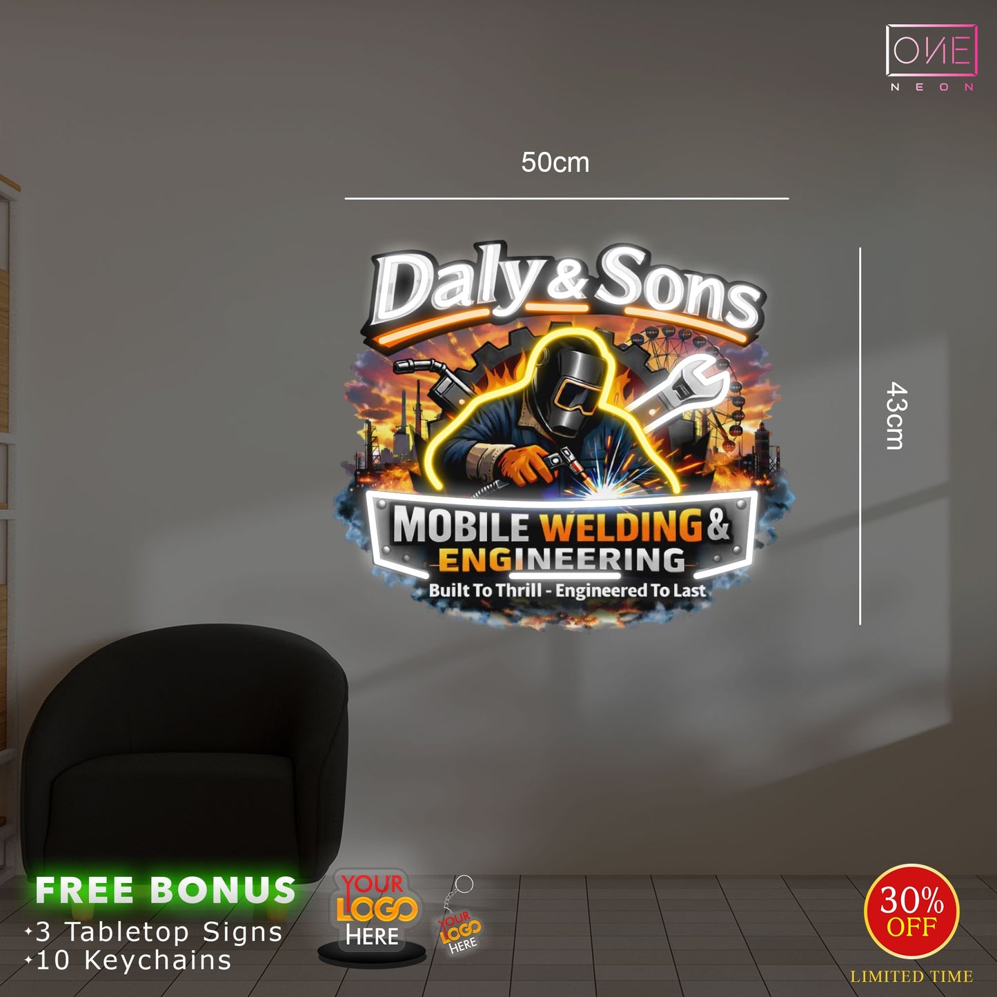 Daly & Son  | LED Neon Sign